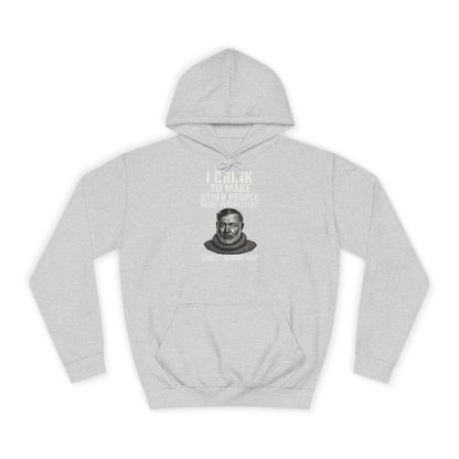 Ernest Hemingway Hoodie - I Drink To Make Other People More Interesting - Lustiges Zitat Geschenk für Literatur- & Whisky-Fans