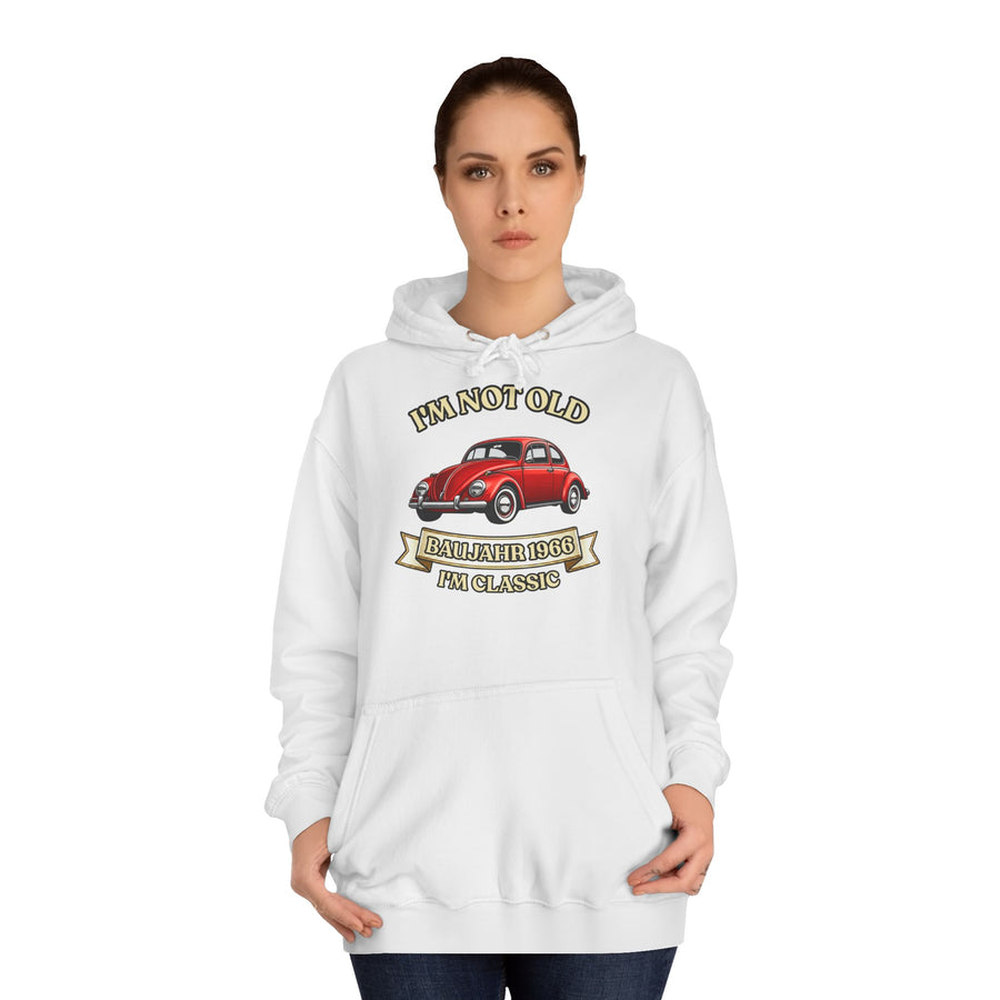 Geschenk zum 60. Geburtstag – Hoodie Jahrgang 1966 VW Käfer