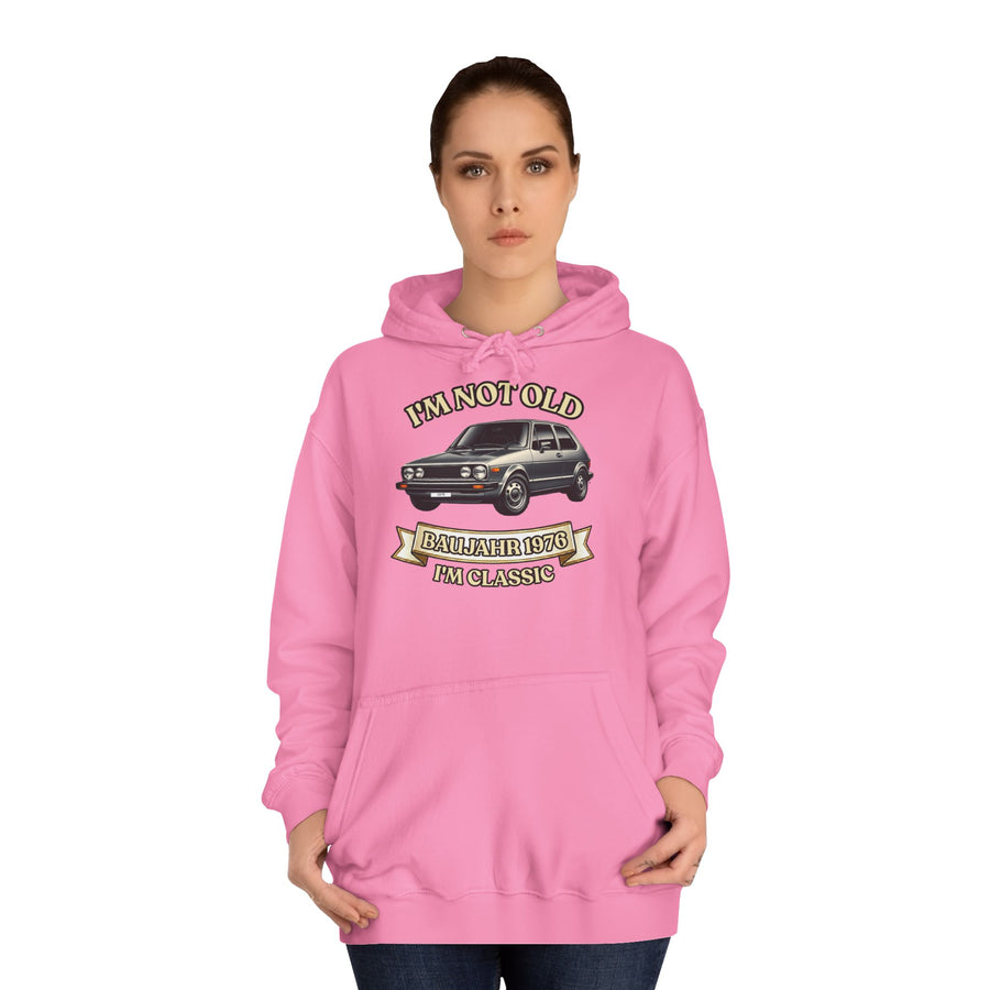 Geschenk zum 50. Geburtstag – Hoodie Jahrgang 1976 VW Golf