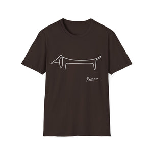 Picasso Dackel T-Shirt – Das edle Geschenk für Dackel-Besitzer