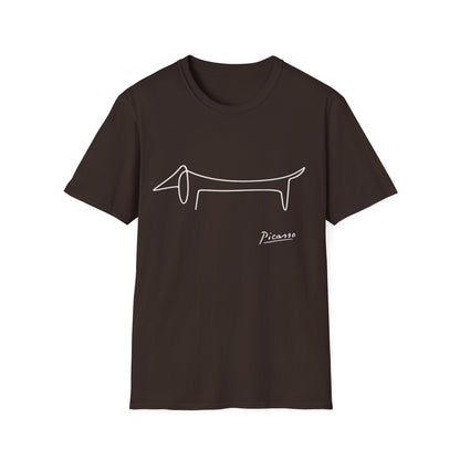 Picasso Dackel T-Shirt – Das edle Geschenk für Dackel-Besitzer