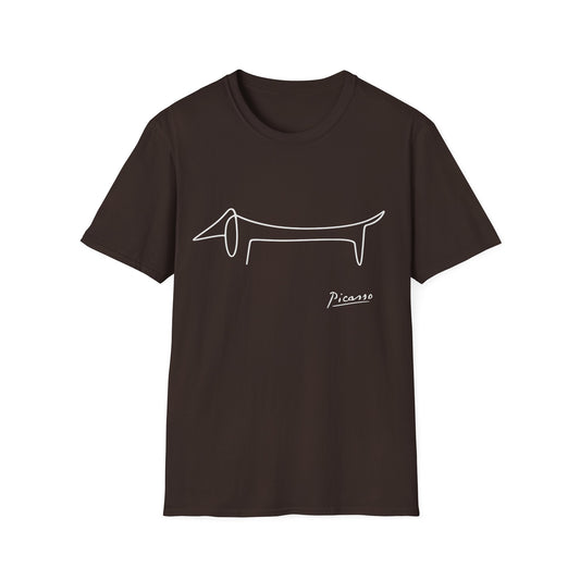 Picasso Dackel T-Shirt – Das edle Geschenk für Dackel-Besitzer
