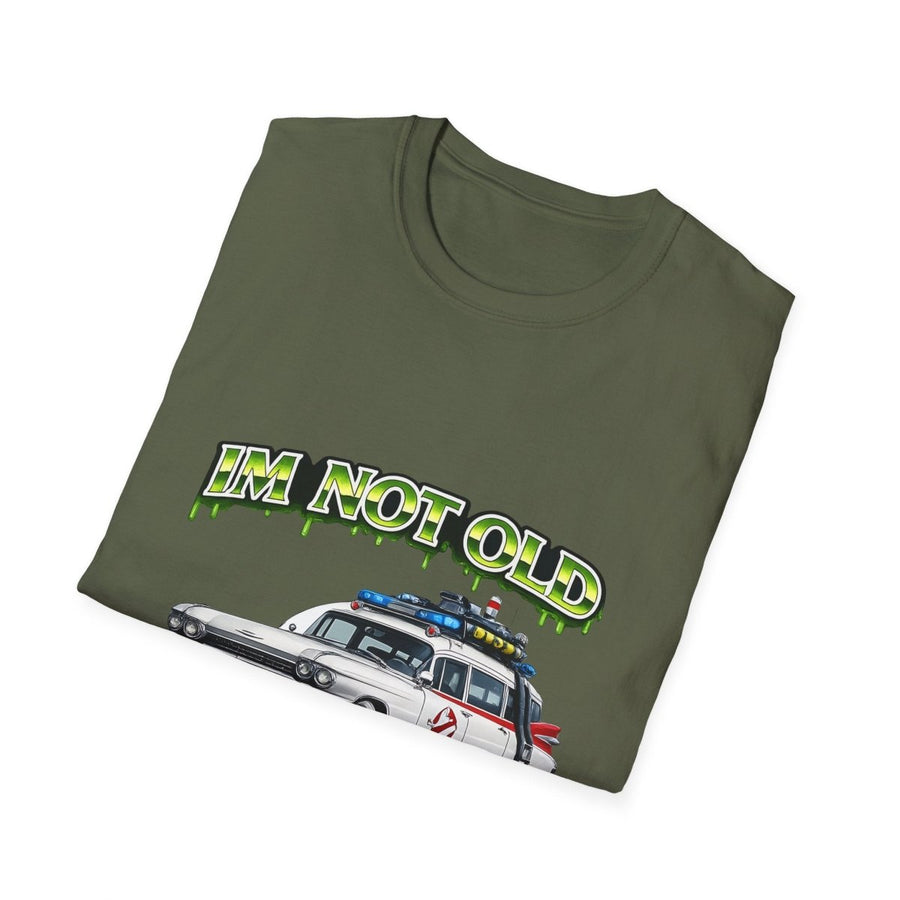 True Insights T-Shirt I'm Not Old I'm Classic mit satirischem Ecto-1 Motiv im stylischen Alltagslook