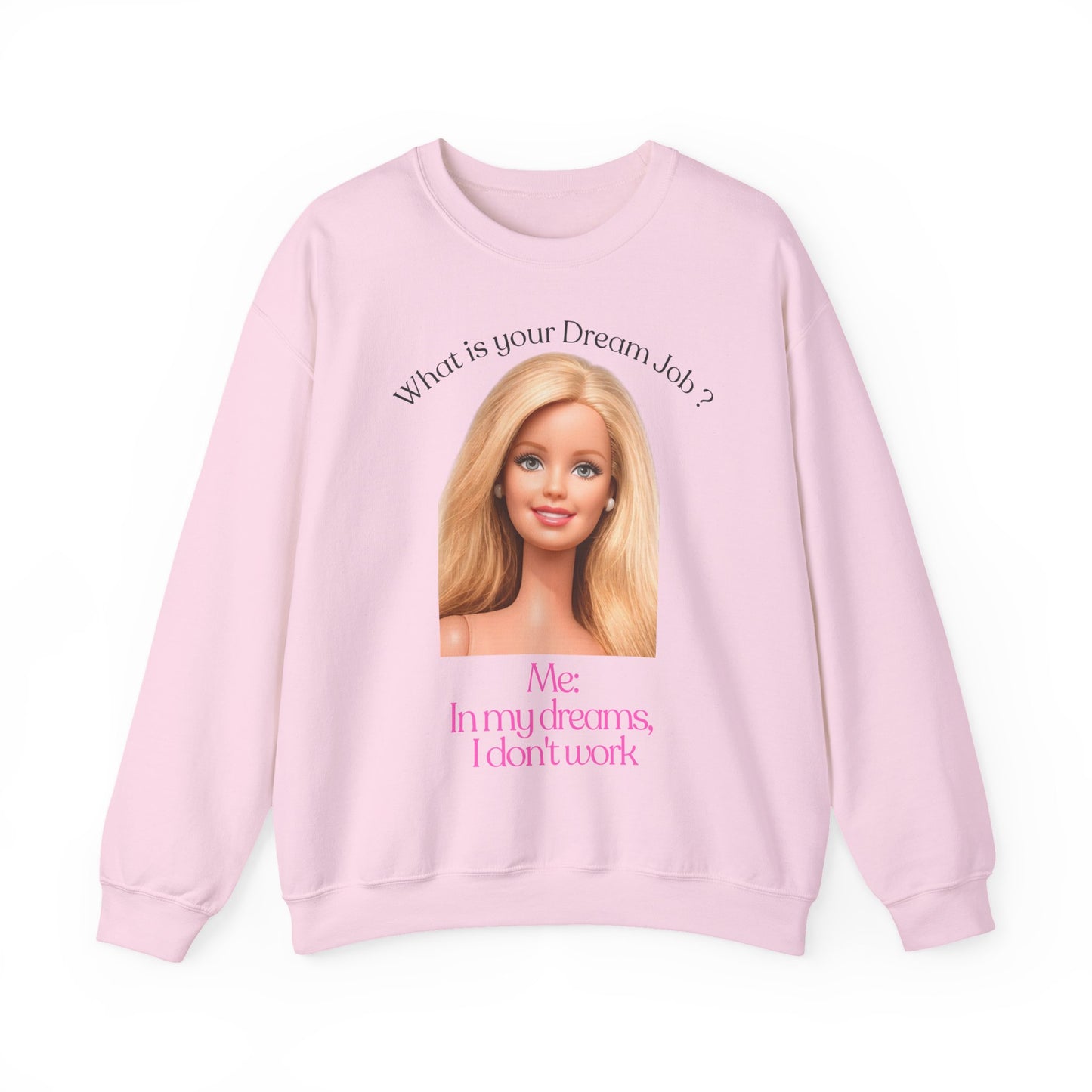 Lustiges Sweatshirt 'In my dreams I don't work' - Anti-Arbeit Spruch Pullover für Faulenzer & Büromuffel