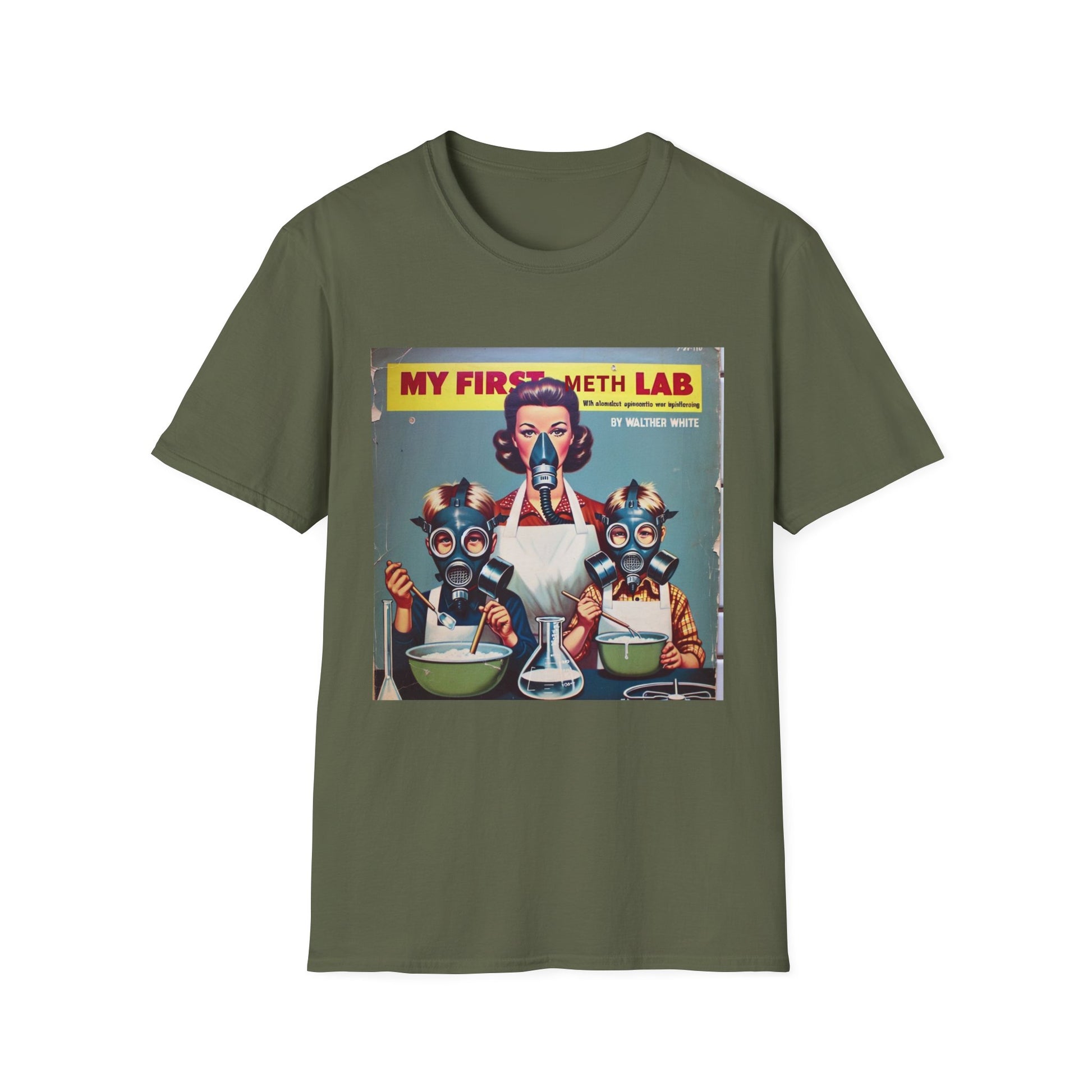 Retro My First Meth Lab T-Shirt - Front Style – Freches Satire-Design für mutige Statements | True Insights