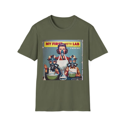 Retro My First Meth Lab T-Shirt - Front Style – Freches Satire-Design für mutige Statements | True Insights