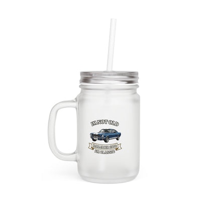 Baujahr 1976 Mason Jar - I'm Not Old I'm Classic - Oldtimer Trinkglas zum 50. Geburtstag, Geschenk für Auto-Fans