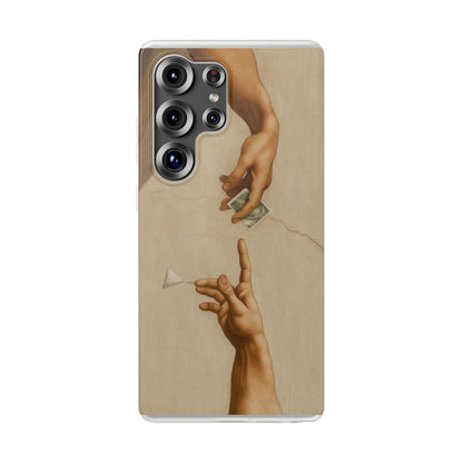 Vintage Motiv – „Creation of a Deal“ Handyhülle – Satirisches Kunst-Motiv – Stoßfester Schutz | True Insights Design mit Humor