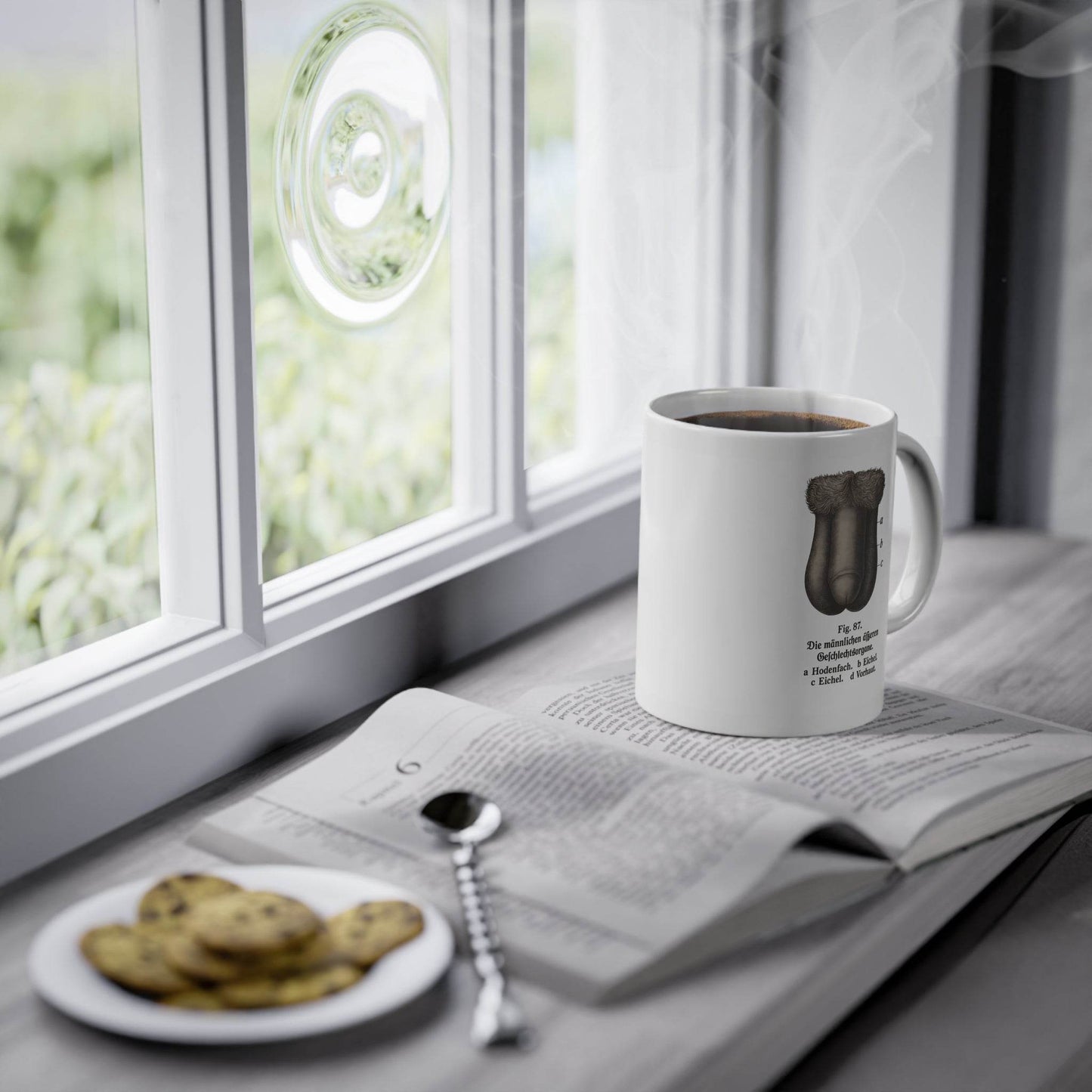 Anatomy Mug – Fig. 87: The Male Sexual Organs | Ironic Wake-Up Call