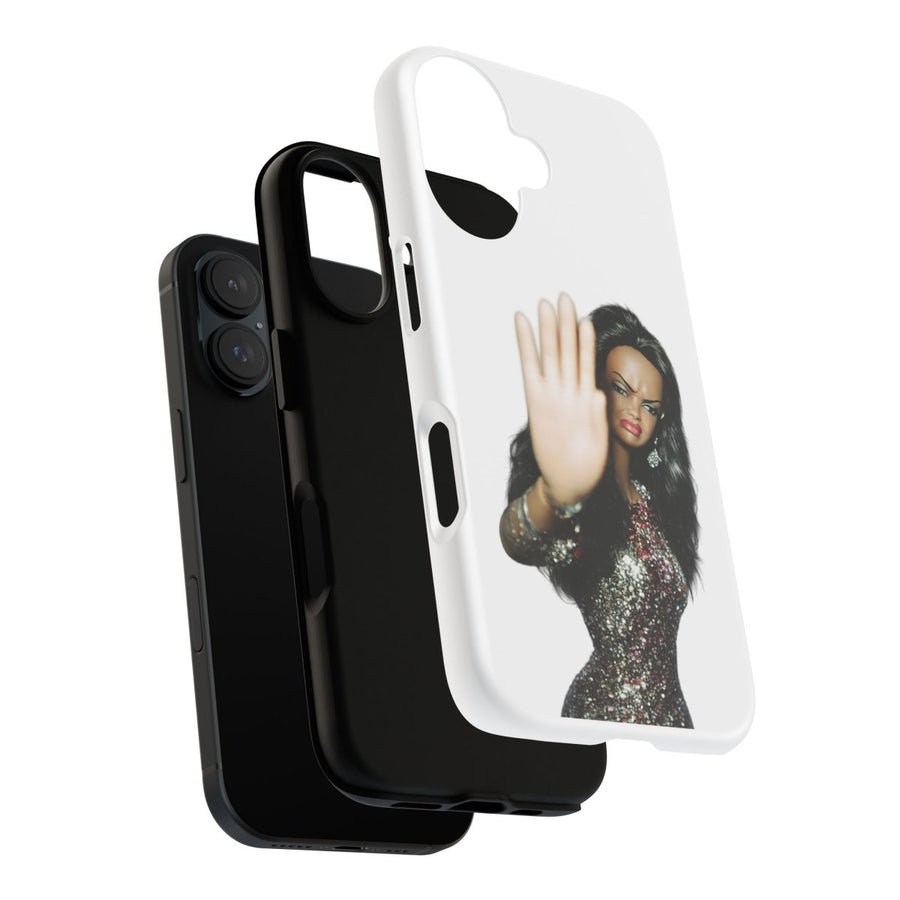 Coque de téléphone humoristique Talk to the Hand Doll – Coque effrontée pour iPhone & Samsung