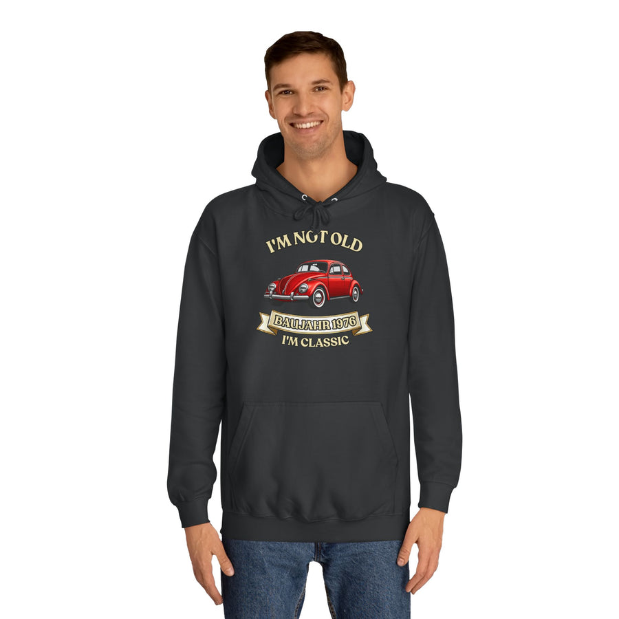 Born in 1976 Hoodie – 50th Birthday Gift | VW Beetle