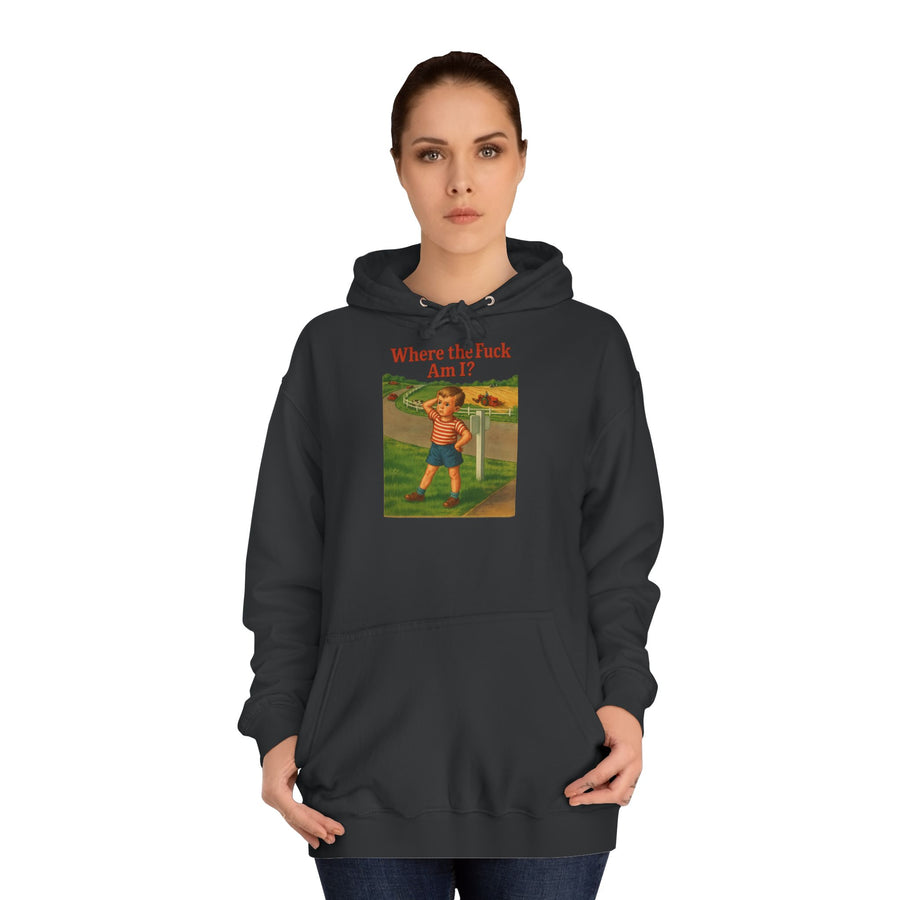 True Insights Where the F*ck Am I? Hoodie – Vintage-Motiv mit nostalgischem Lost-Boy