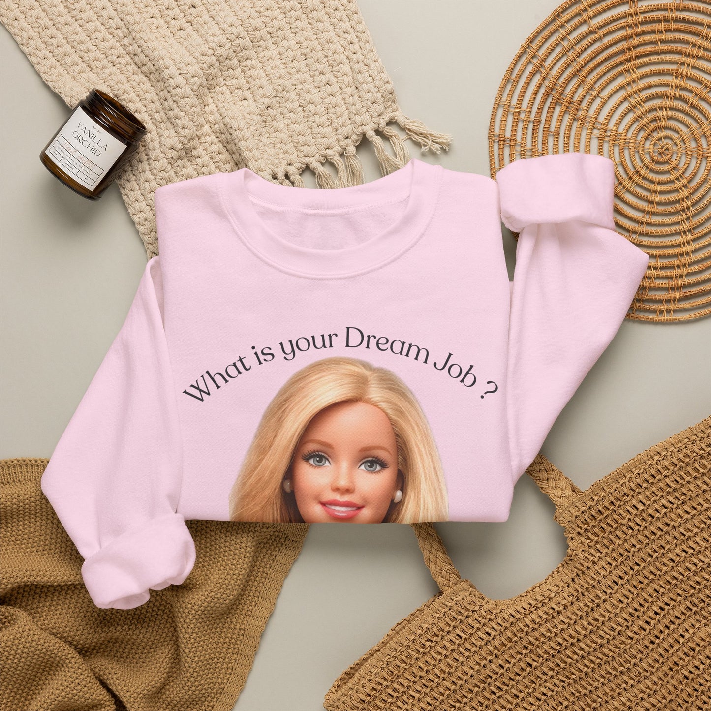 Lustiges Sweatshirt 'In my dreams I don't work' - Anti-Arbeit Spruch Pullover für Faulenzer & Büromuffel