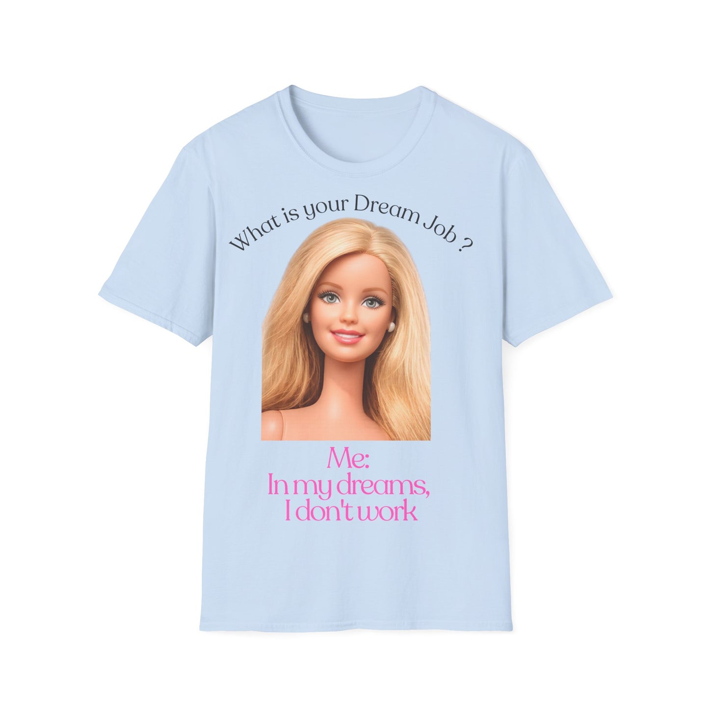 Lustiges T-Shirt 'In my dreams I don't work' – Anti-Arbeit Spruch Shirt für faule Tage, Bürohumor & Geschenk