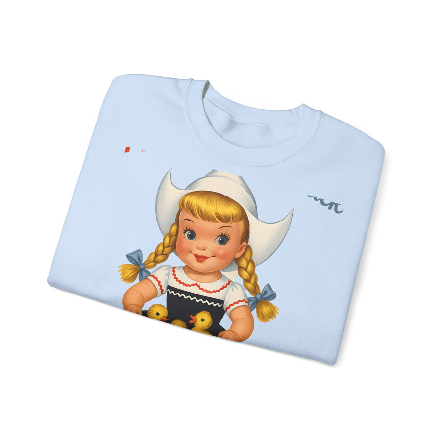 Sweatshirt I Don't Give A Duck - Fille hollandaise rétro humoristique, cadeau vintage drôle