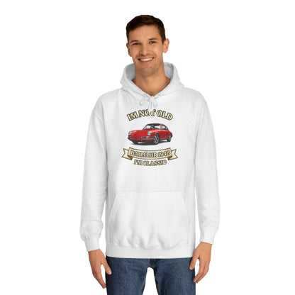 Hoodie Baujahr 1946 - I'm Not Old I'm Classic - Roter Oldtimer Sportwagen - Geschenk zum 79. Geburtstag Herren Damen Klassiker Fan