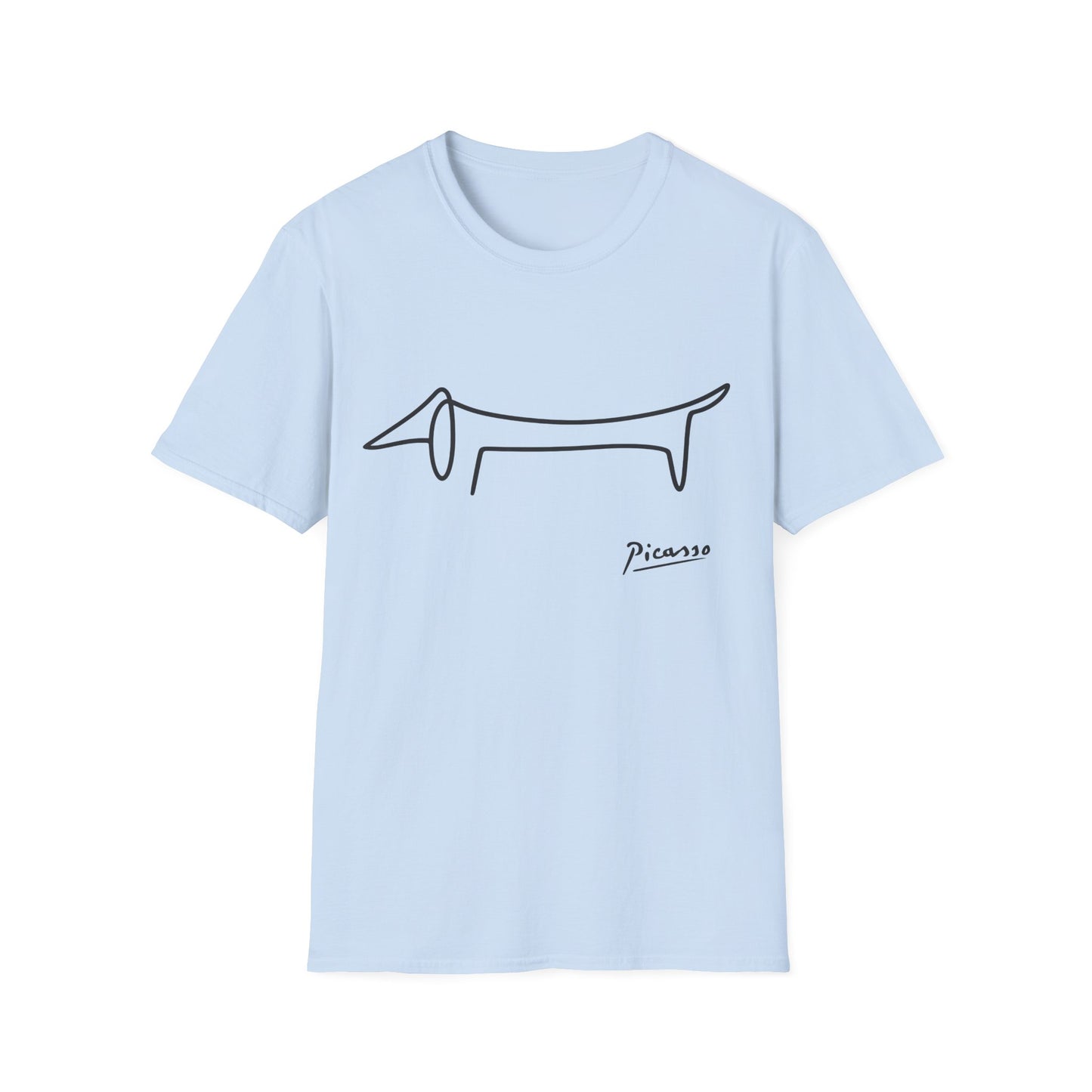 Picasso Dackel T-Shirt – Das edle Geschenk für Dackel-Besitzer
