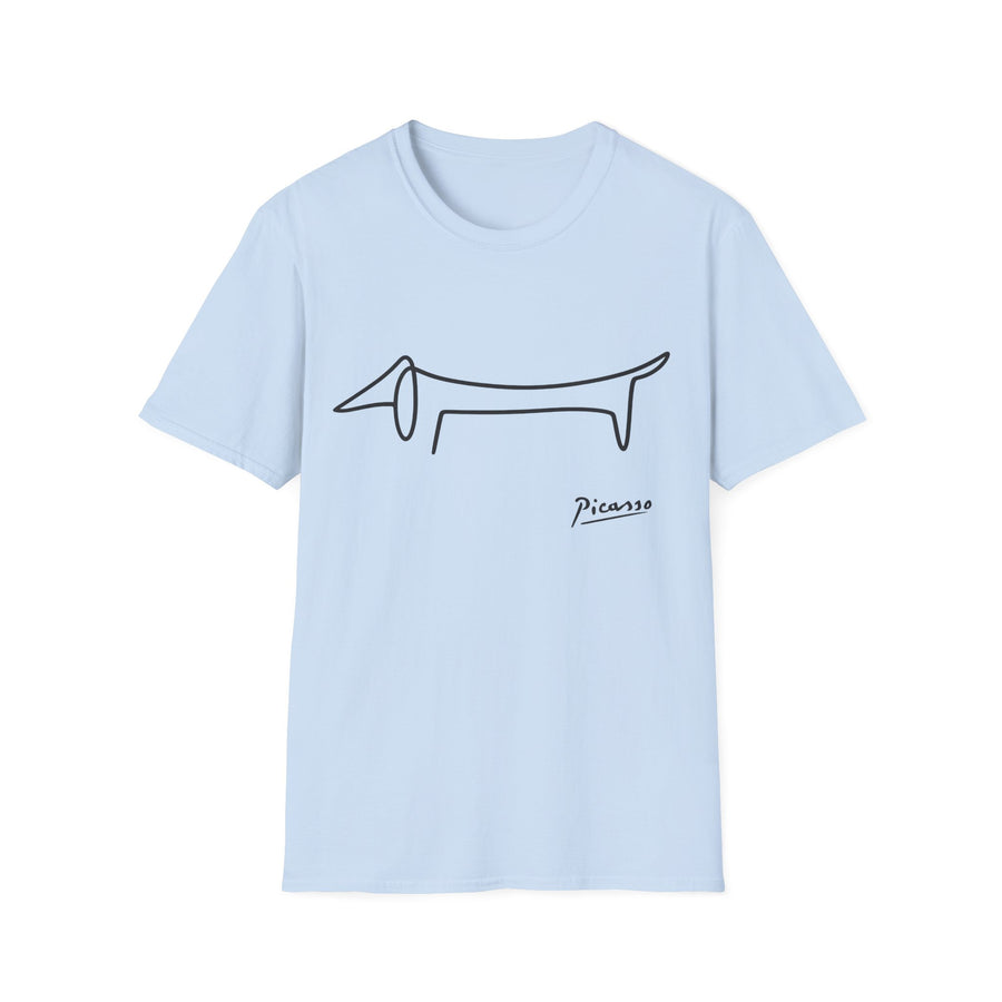 Picasso Dackel T-Shirt – Das edle Geschenk für Dackel-Besitzer