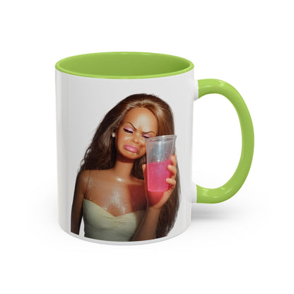 Doll Meme Barbicore Tasse | Lustiger Puppen Pink Drink Kaffeebecher | Meme Geschenk für Frauen & Beste Freundin