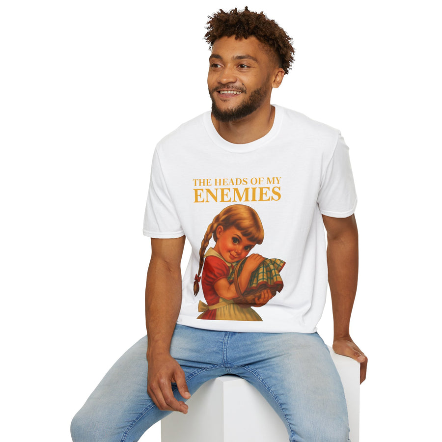 T-shirt satirique The Heads of My Enemies - Humour noir design rétro