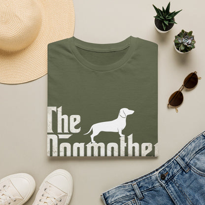 True Insights T-Shirt The Dogmother Dackel Motiv Nahaufnahme, lustiges Geschenk für Hundemamas