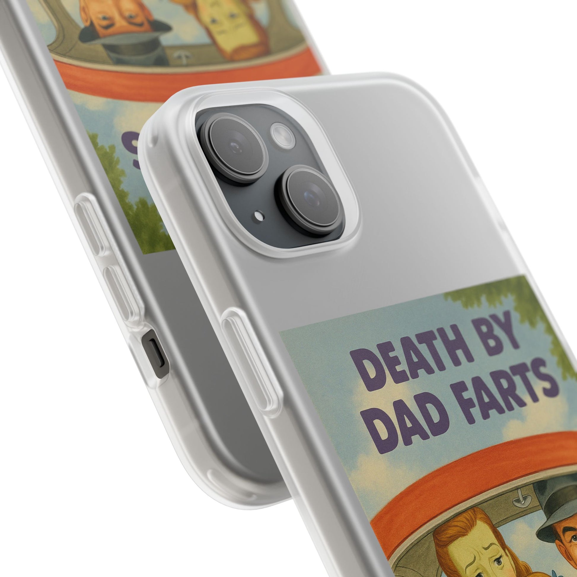 Death by Dad Farts – Satirische Retro-Handyhülle im 50s-Familienauto-Stil-Phone Case-True Insights