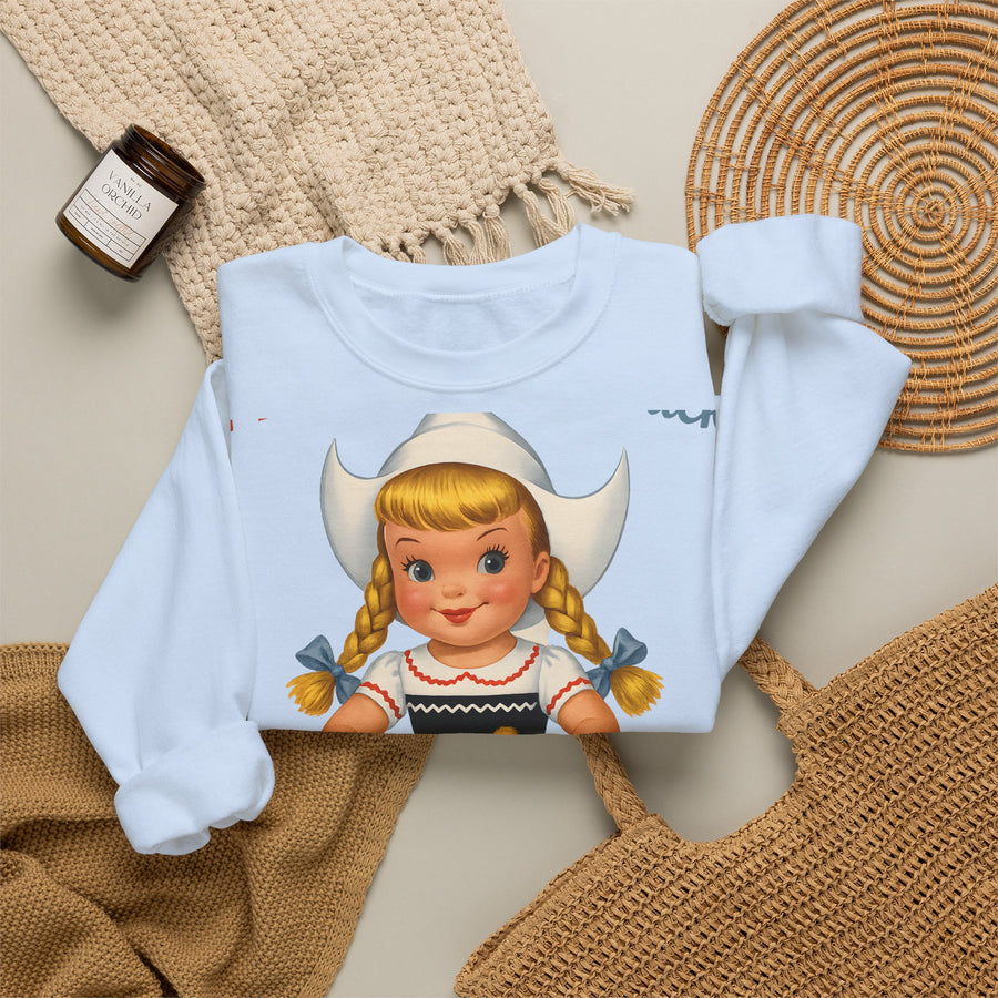 Sweatshirt I Don't Give A Duck - Fille hollandaise rétro humoristique, cadeau vintage drôle