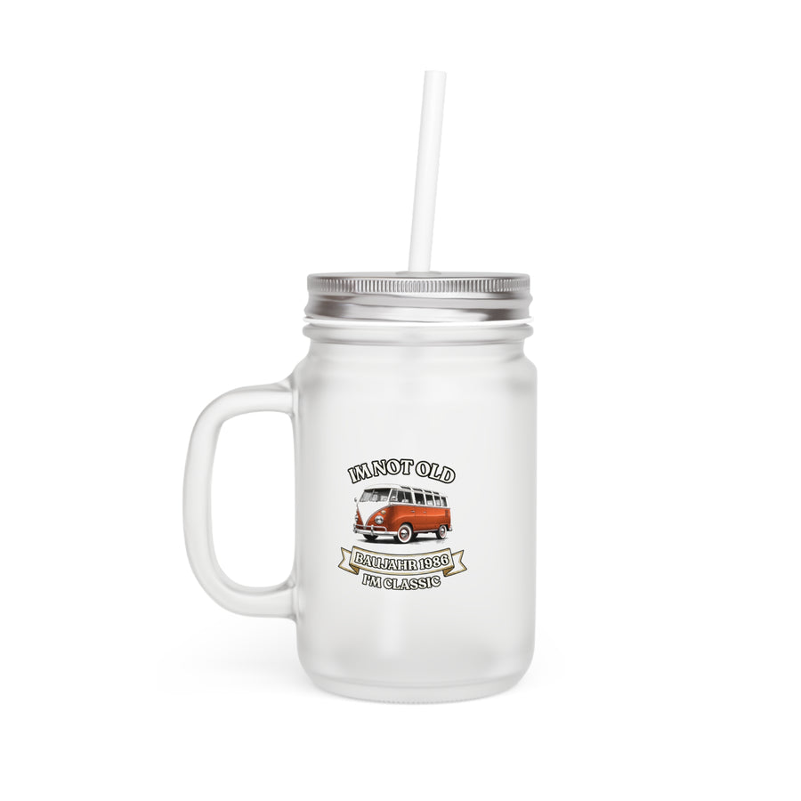 Mason Jar Année 1986 - I'm Not Old I'm Classic - Bus Rétro Cadeau 40 ans