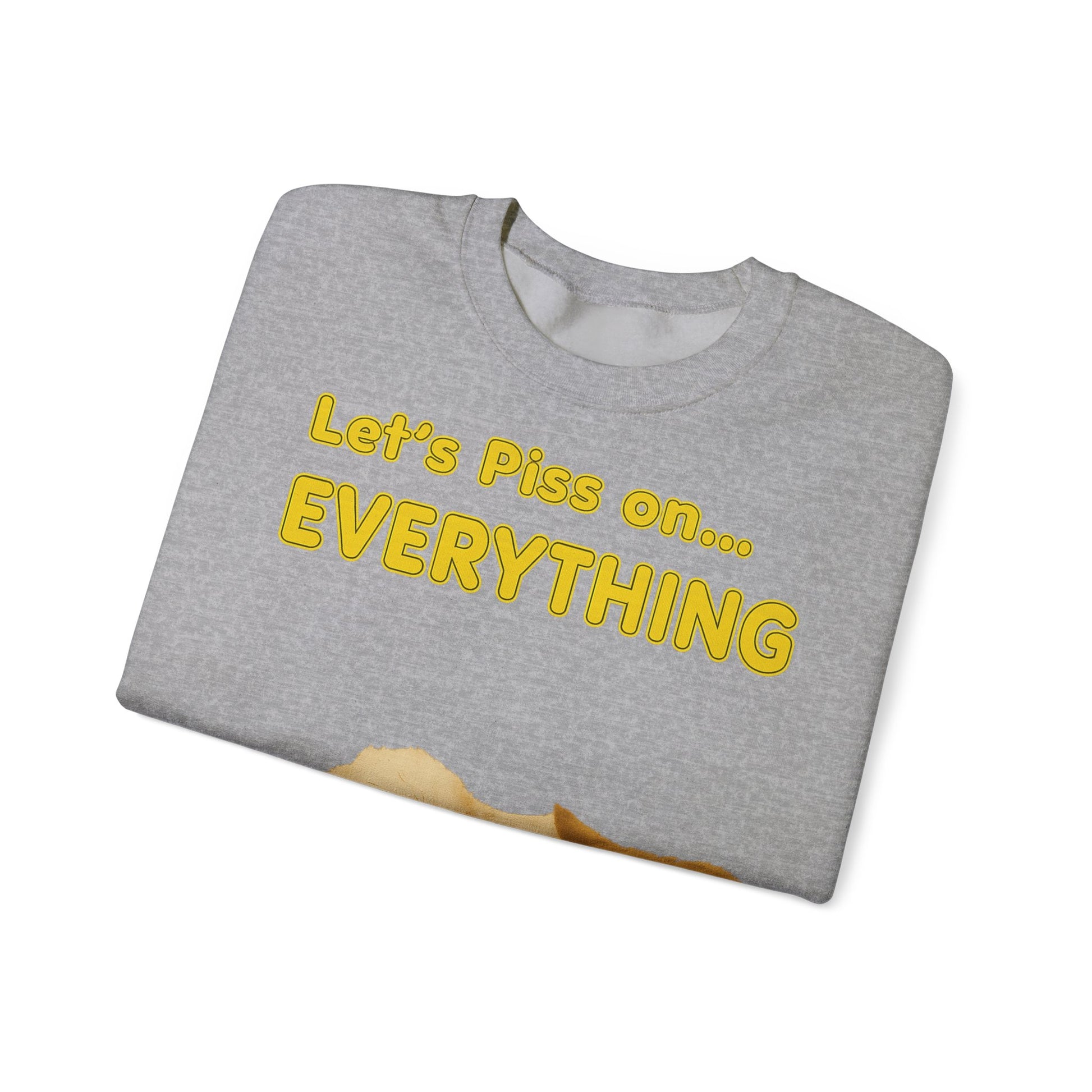 Vintage Motiv – Let’s Piss on Everything – Satirisches Sweatshirt mit Hund & Katze | True Insights Design mit Humor