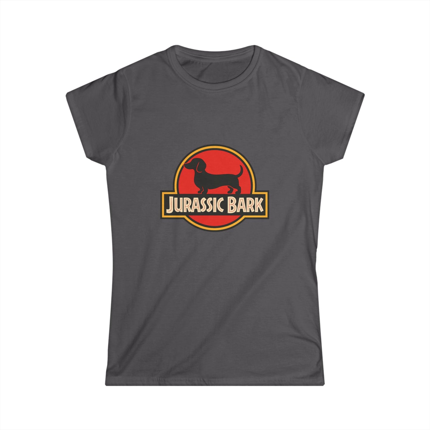 Jurassic Bark Dackel Damen T-Shirt - Lustiges Hunde Shirt für Dackelbesitzer & Filmfans