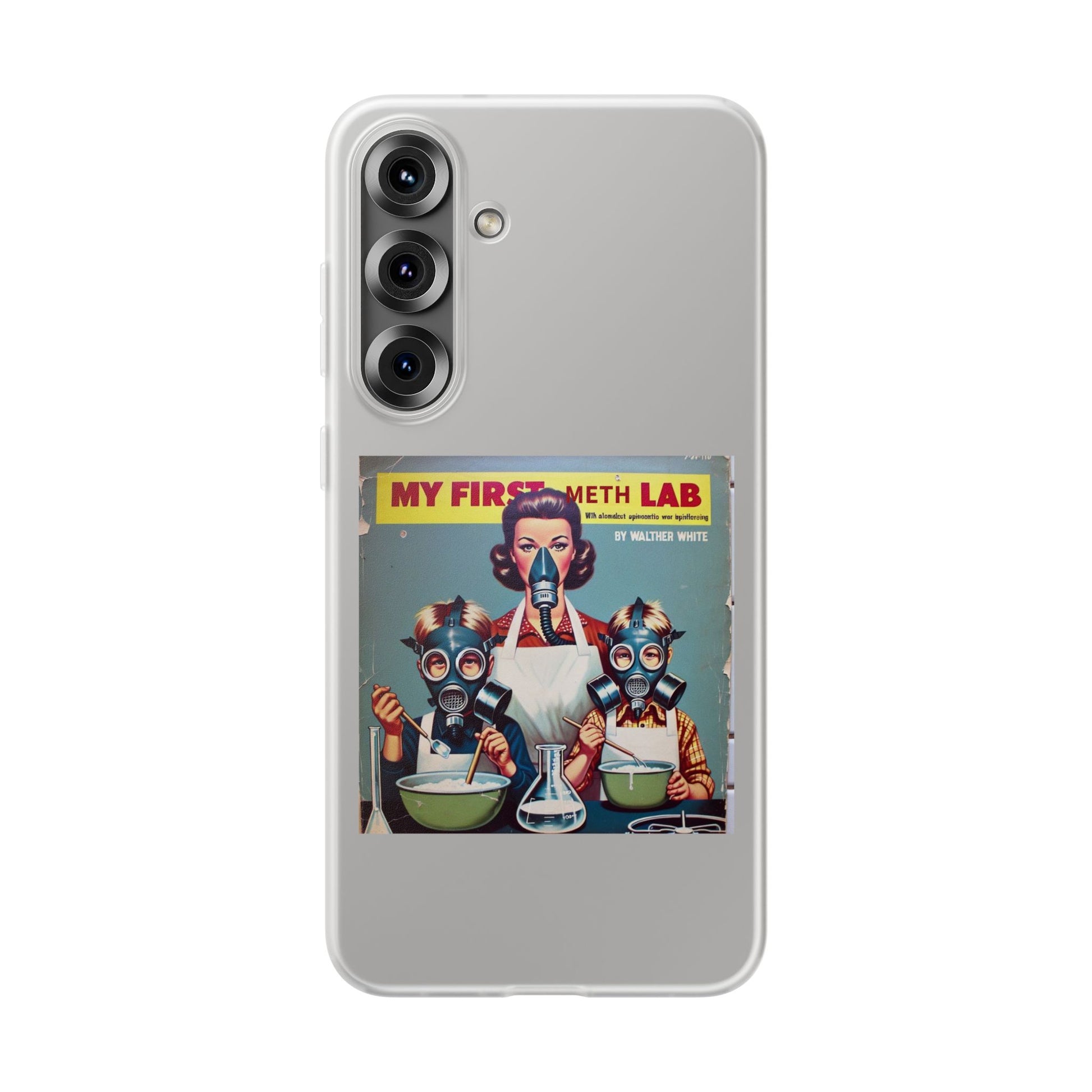 „My First Meth Lab“ Handyhülle – Schwarzer Humor im Retro-Look-Phone Case-True Insights