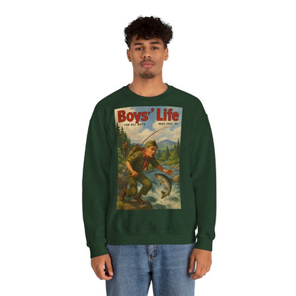 Vintage Motiv – Vintage „Boys’ Life“ Sweatshirt – Retro Pfadfinder-Motiv von 1950 | True Insights Design mit Humor