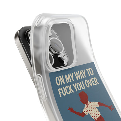 Sarkastische Handyhülle – „On my way to f*ck you over“ | Retro-Rennkind mit Punch-Phone Case-True Insights