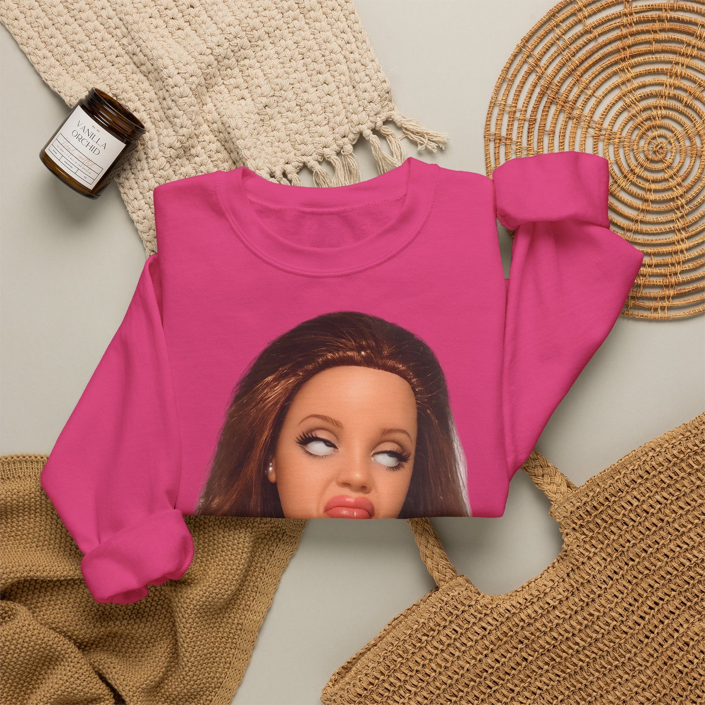 Lustiges Puppen-Gesicht T-Shirt | Genervter Blick Meme Shirt | Ironisches Statement Geschenk für Frauen