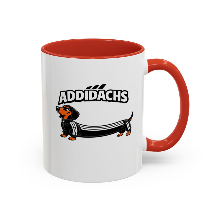 Mug Teckel Rigolo 'ADDIDACHS' - Tasse Chien Sportif pour Amoureux des Teckels