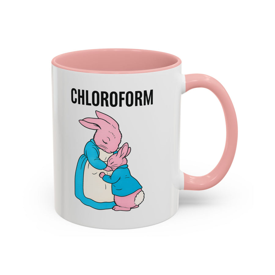 CHLOROFORM Mug Lapins - Mug humour noir, cadeau drôle pour fans de sarcasme