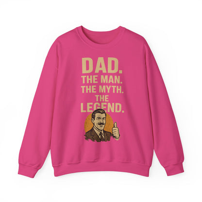 Sweatshirt – DAD. THE MAN. THE MYTH. THE LEGEND. - Sweatshirt für echte Legenden | True Insights Design mit Humor