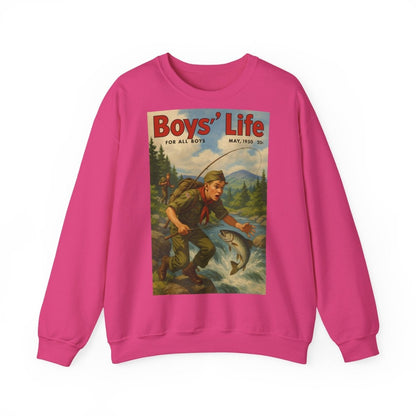 Vintage Motiv – Vintage „Boys’ Life“ Sweatshirt – Retro Pfadfinder-Motiv von 1950 | True Insights Design mit Humor