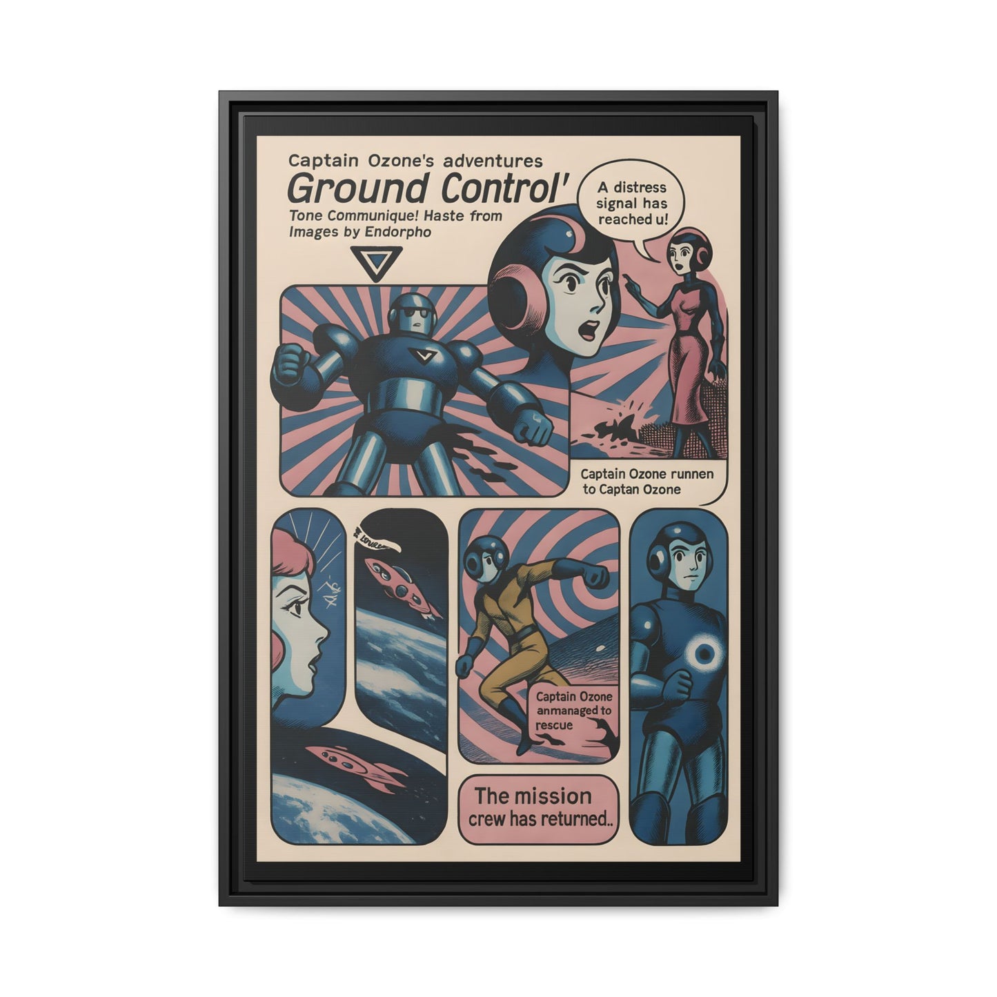 Captain Ozone – Retro Art Canvas