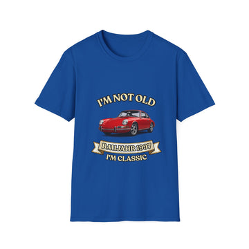 Geschenk zum 30. Geburtstag – T-Shirt Jahrgang 1997 mit Porsche-Motiv – Royal – Vorderseite