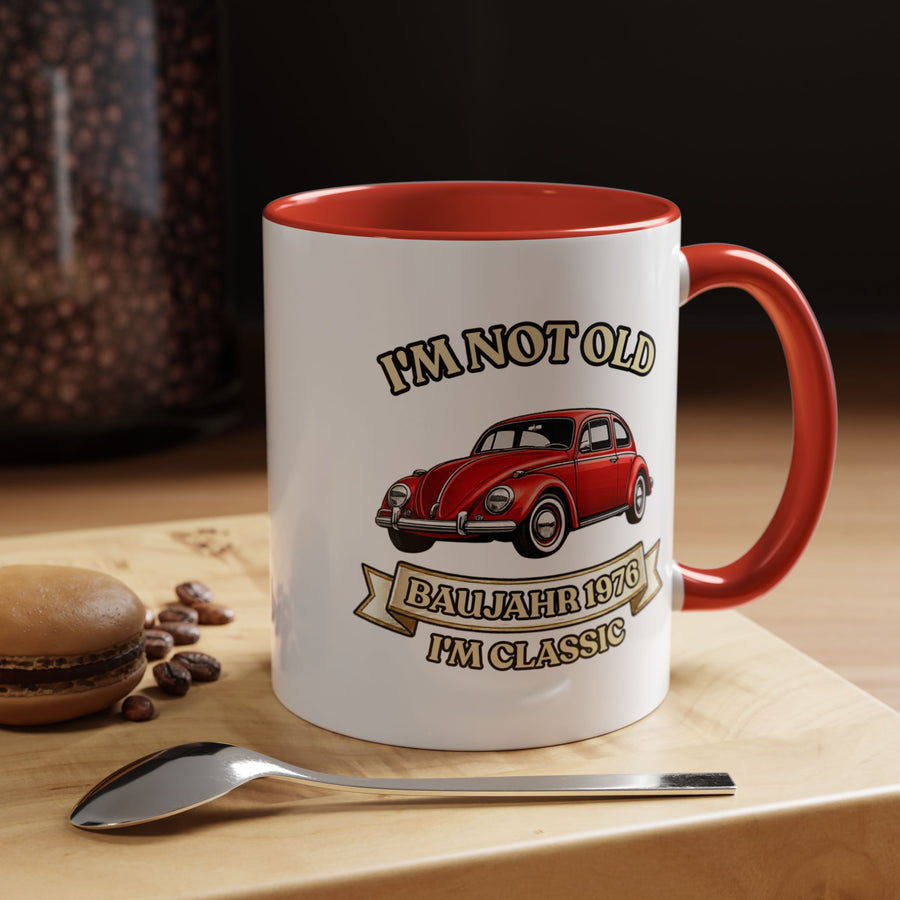 Born in 1976 Mug – 50th Birthday Gift | VW Beetle