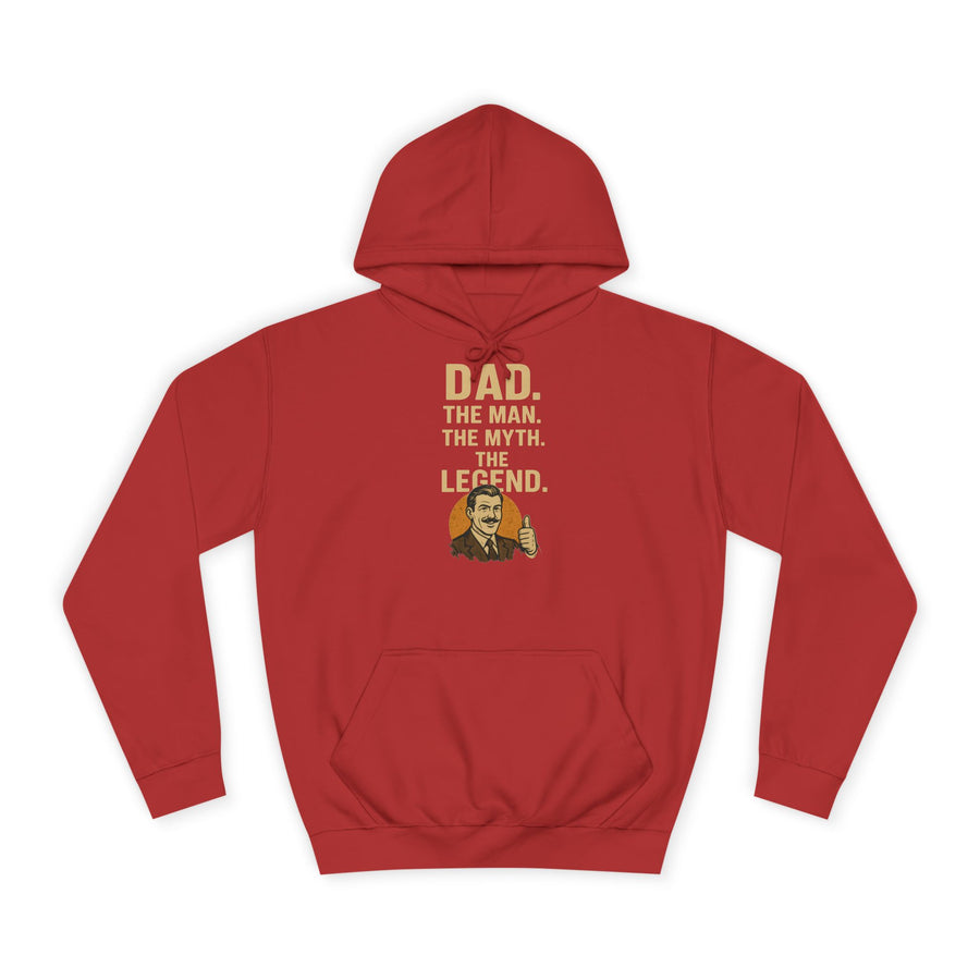 True Insights Dad. The Man. The Myth. The Legend. Hoodie in Fire Red