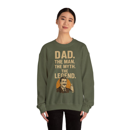 Sweatshirt – DAD. THE MAN. THE MYTH. THE LEGEND. - Sweatshirt für echte Legenden | True Insights Design mit Humor