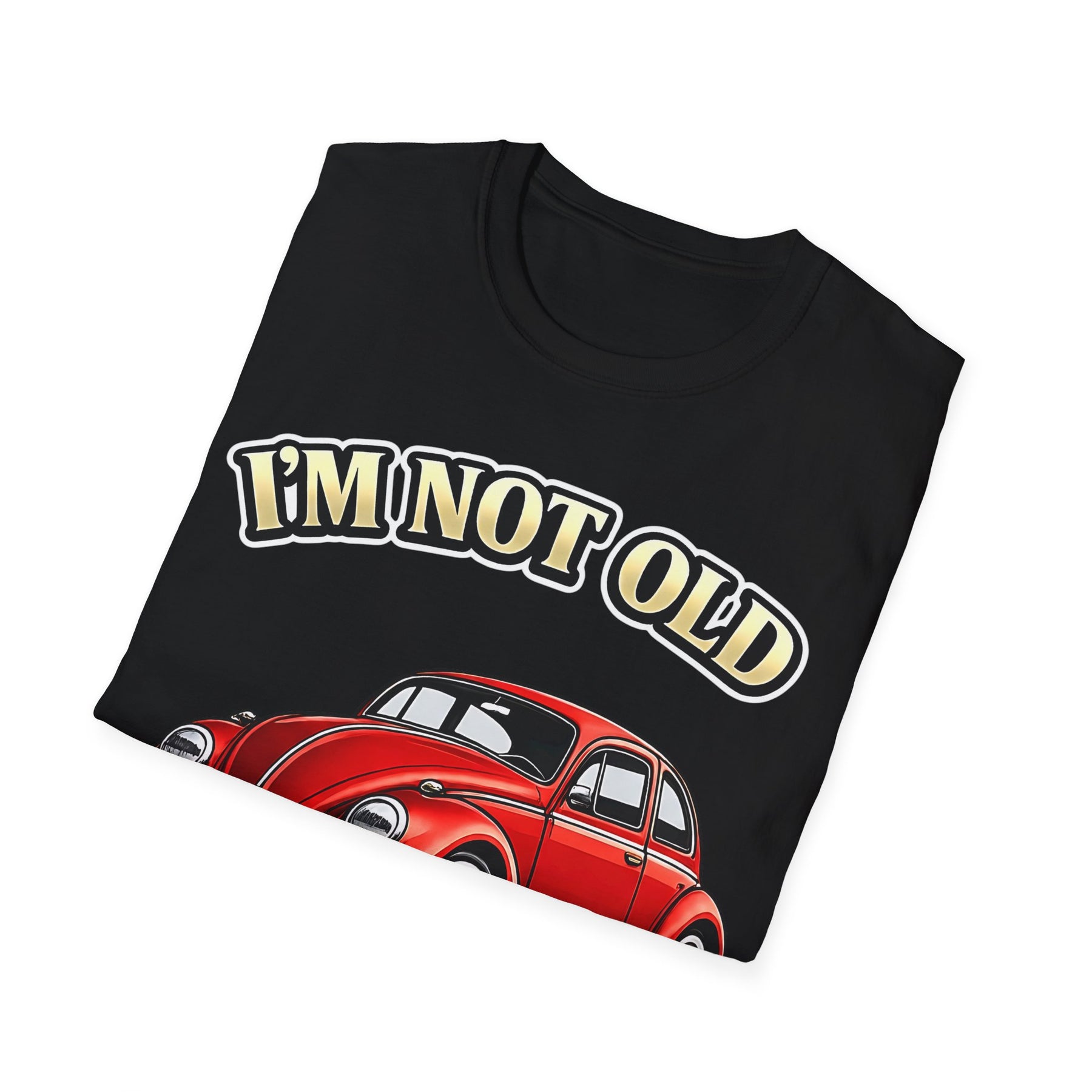 True Insights T-Shirt Vintage Käfer Oldtimer Im Not Old Im Classic getragen im coolen Lifestyle-Look