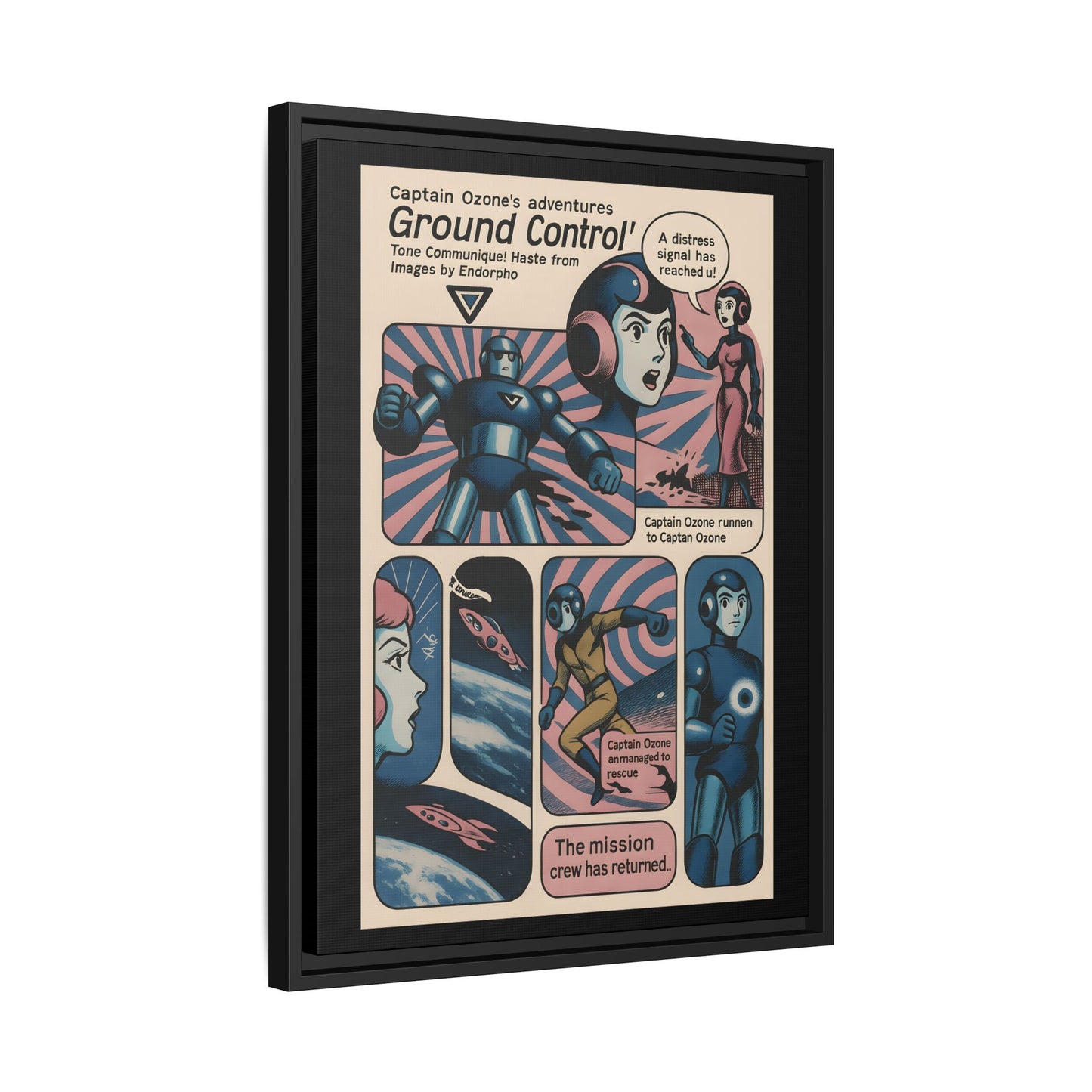 Captain Ozone – Retro Art Canvas