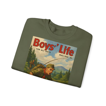 Vintage Motiv – Vintage „Boys’ Life“ Sweatshirt – Retro Pfadfinder-Motiv von 1950 | True Insights Design mit Humor