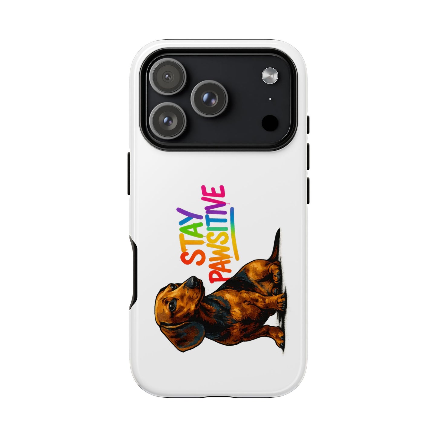 Stay Pawsitive Dackel Handyhülle