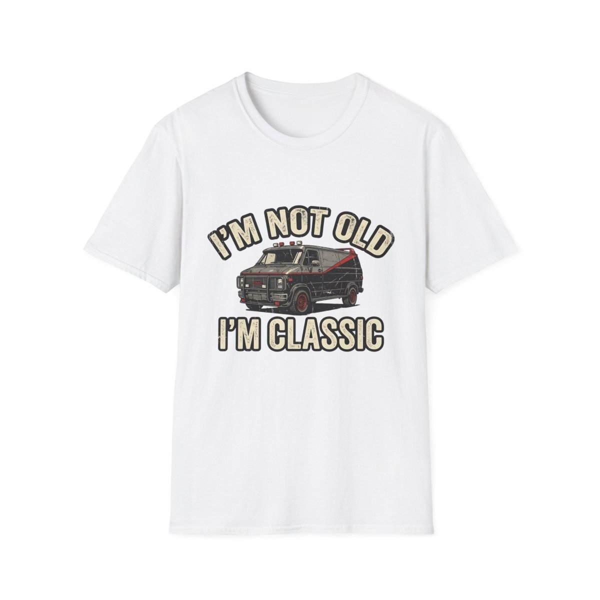 True Insights T-Shirt I'm Not Old I'm Classic Retro Van 80er Motiv in Weiß