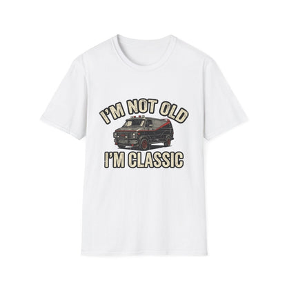 True Insights T-Shirt I'm Not Old I'm Classic Retro Van 80er Motiv in Weiß