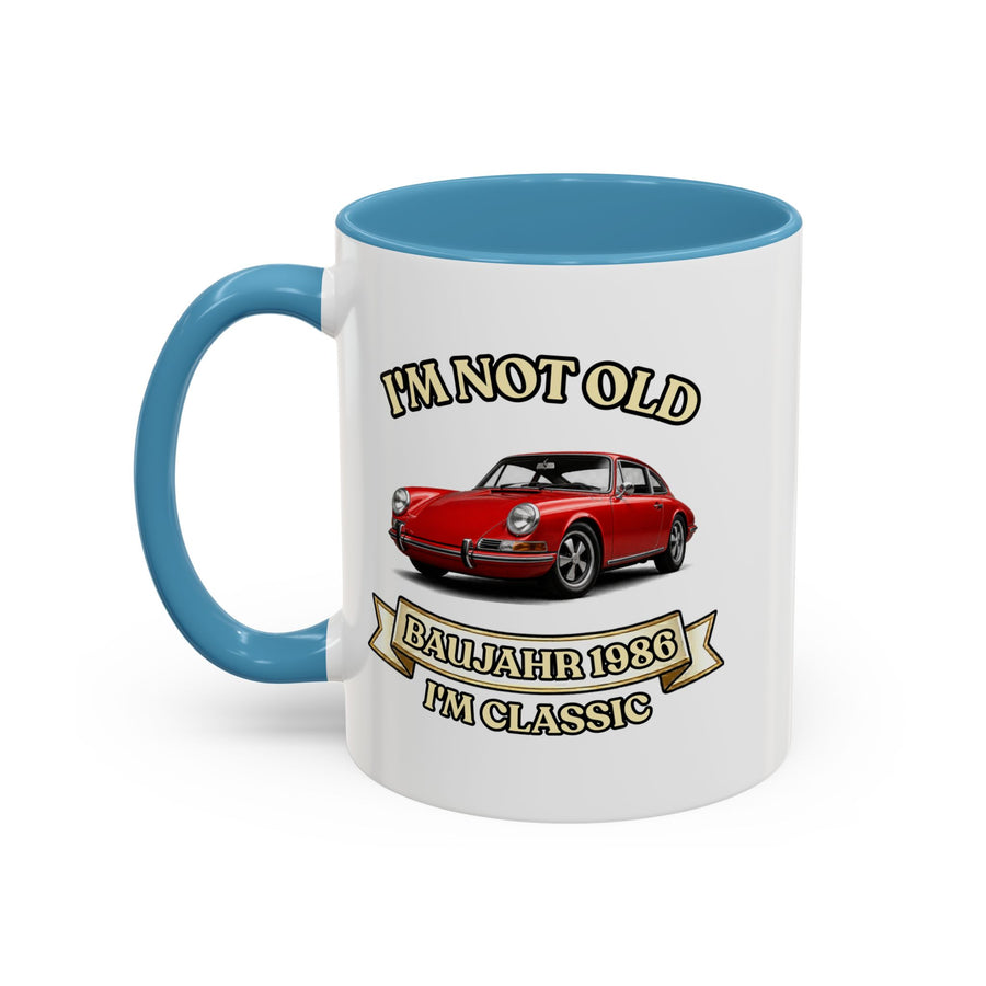 Geschenk zum 40. Geburtstag – Tasse Jahrgang 1986 Porsche 911